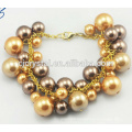 Glass pearl beads for bracelet,shinning glass pearl beads,glass pearl beads